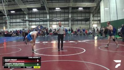 174 lbs Cons. Round 2 - Joseph Wasilewski, U.S. Merchant Marine Academy vs Adam Frost, Trinity College (Connecticut)