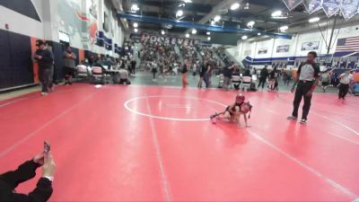 41-42 lbs Round 1 - Rocco Camarena, So Cal Hammers Wrestling vs Elila Jean Harlan, So Cal Hammers Wrestling