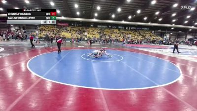 112 lbs 1st Place Match - Taylor Brouillette, Coyote Wrestling Club vs Brennli Wilkens, Hazen Wrestling Club