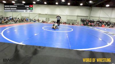 49 lbs Rr Rnd 5 - Devin Kendrick, Texas Thunder vs Bowen Brown, Shelton Wrestling Academy 9U