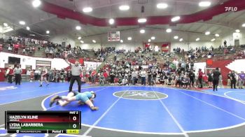 120 lbs Quarterfinal - Lydia LaBarbera, Wawasee vs Hazelyn Kline, Angola