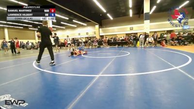 108 lbs Consi Of 8 #2 - Samuel Martinez, Warrior Trained Wrestling vs Lawrence Hilbert, ONE Wrestling Academy