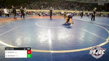 130 lbs Semifinal - Aaliah Guebara, Maize WC vs Brooklyn Whitfield, Team Worx Wrestling Club