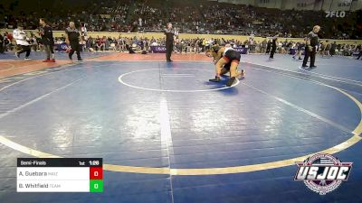 130 lbs Semifinal - Aaliah Guebara, Maize WC vs Brooklyn Whitfield, Team Worx Wrestling Club