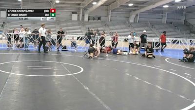 120 lbs Consi Of 4 - Chase Karenbauer, Quest School Of Wrestling Black - HSB vs Chance Wuhr, Team Shutt Mutts - HSB