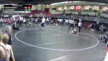 75 lbs Cons. Round 5 - Isaiah Pursley, Chase County Wrestling Club vs Bo Brester, Howells-Dodge