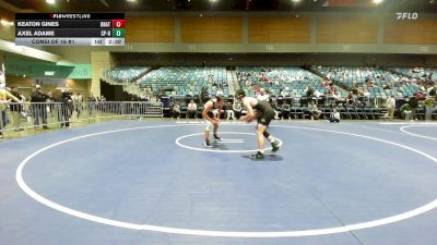 157 lbs Consi Of 16 #1 - Keaton Gines, Unattached vs Axel Adame, Cal Poly Humbolt