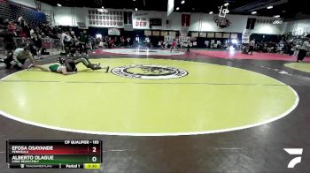 165 lbs Cons. Round 4 - Efosa Osayande, Peninsula vs Alberto Olague, Long Beach Poly