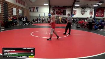132 lbs 5th Place Match - Daltin Doud, Ottumwa vs Logan Pennock, Fort Madison