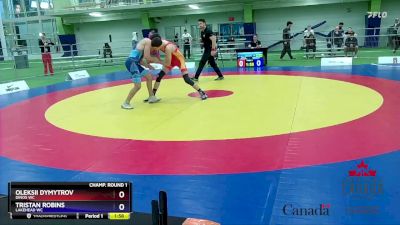 65kg Champ. Round 1 - Oleksii Dymytrov, Dinos WC vs Tristan Robins, Lakehead WC