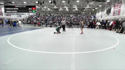 Girls 145 lbs Cons. Round 3 - Jenna Howe, Live Oak Girls vs Natalia Nuno, Rancho San Juan Girls