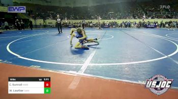 61 lbs Round Of 32 - Colten Sumrall, Harrah Little League Wrestling vs Wrett Lawther, Cashion Takedown Club