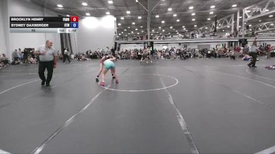 95 lbs Round 3 (6 Team) - Brooklyn Henry, PA West Black vs Sydney Daxberger, CTWHALE