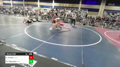 126 lbs Round Of 128 - Kaden Arram, Puma vs Michael Pabustan, Grindhouse WC