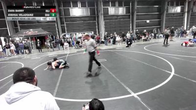 65 lbs Semifinal - Zara Barry, Inland Elite vs Joshua Velazquez, Chagolla Trained WC