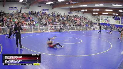 78 lbs 5th Place Match - Greyson Molano, Hillsboro Mat Club vs Grayson Harvey, West Albany Mat Club