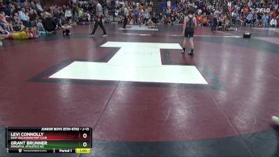 J-13 lbs Cons. Round 1 - Grant Brunner, Immortal Athletics WC vs Levi Connolly, East Buchanan Mat Club