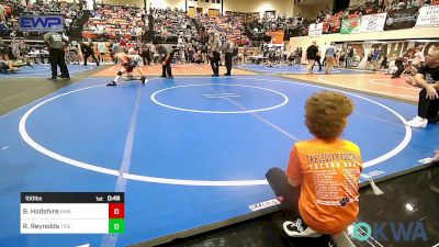 100 lbs Consi Of 8 #2 - Bryan Hodshire, HURRICANE WRESTLING ACADEMY vs Ryker Reynolds, Tiger Trained Wrestling