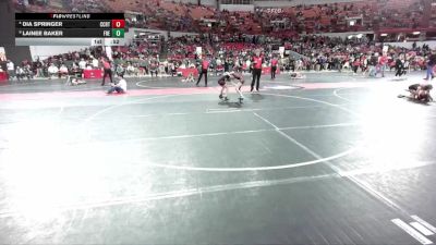 80 lbs Cons. Round 3 - Dia Springer, Cumberland vs Lainee Baker, Freedom