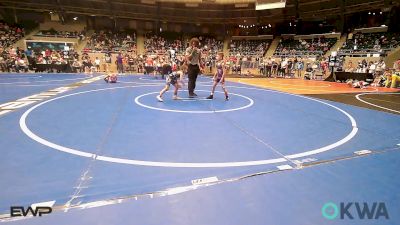 49 lbs Quarterfinal - Lane Baldwin, Claremore Wrestling Club vs Eli Dicus, Raw Wrestling Club