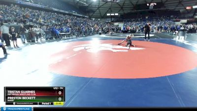 74 lbs 2nd Place Match - Tristan Guarnes, Mat Demon Wrestling Club vs Preston Beckett, NWWC