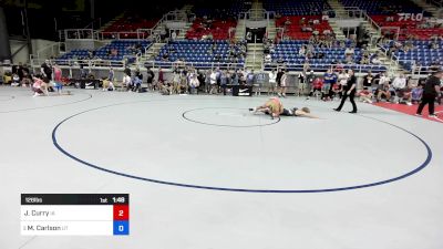 126 lbs Cons 16 #2 - Jayce Curry, IA vs Mason Carlson, UT