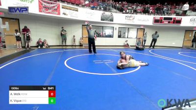 78-82 lbs Rr Rnd 1 - Timber Perkins, Caney Valley Wrestling vs AJ Minor, Woodland Wrestling Club