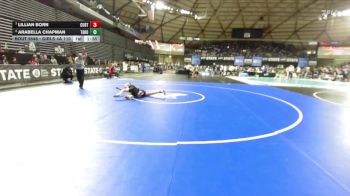 Girls 4A 110 lbs Quarterfinal - Lillian Born, Curtis (Girls) vs Arabella Chapman, Tahoma (Girls)