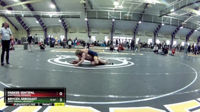 133 lbs Cons. Round 3 - Parker Sentipal, Unattached-Edinboro vs Brycen Arbogast, West Virginia University