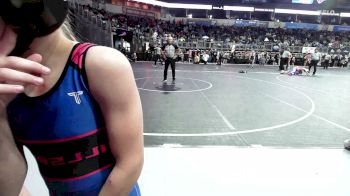 72 lbs Round Of 16 - Paisley McKinney, Warsaw Wildcat Wrestling vs Paislee Neuman, Hillsboro WC