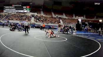 D1-120 lbs Cons. Round 1 - Nash Gillett, Mountain View (Mesa) High School vs Asher Stubbs, Desert Vista High School