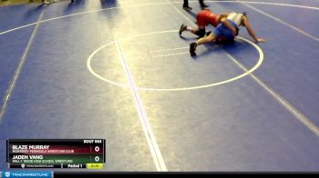 126 lbs Cons. Round 2 - Blaze Murray, Monterey Peninsula Wrestling Club vs Jaden Vang, Will C Wood High School Wrestling