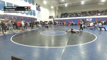 135 lbs Champ. Round 1 - Lilly Graves, West Valley (Spokane) (Girls) vs Addison Vieux, Moscow
