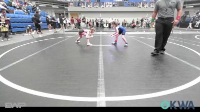 54-58 lbs Rr Rnd 1 - Ansley Luper, Hennessey Takedown Club vs Preslie Dickerson, Blue Devil Wrestling