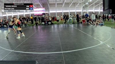 115 lbs Champ. Round 1 - Nohea Booth, Utah vs Peyton Liva, Montana