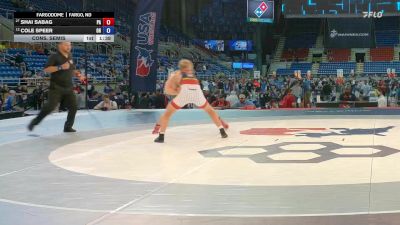 132 lbs Cons. Semis - Shai Sabag, PA vs Cole Speer, OH
