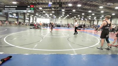 113 lbs Rr Rnd 3 - Ethan Morgan, Indiana Outlaws Orange - HSB vs Beau Parker, Ground Up USA (BLUE) - HSB
