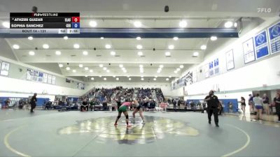 131 lbs Champ. Round 1 - Sophia Sanchez, Cerritos College vs Athziri Guizar, East Los Angeles College