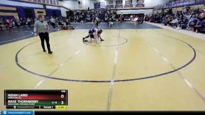 149 lbs Champ. Round 2 - Aidan Laird, Wheaton (IL) vs Riese Thornberry, Wisconsin-Stevens Point