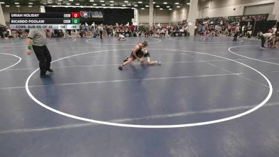 120 lbs Cons. Sub-rd Of 32 - Uriah Holiday, Esperanza High School Wrestling vs Ricardo Poolaw, Cleveland High School Wrestling