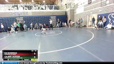 46 lbs Round 4 - Caliber Jackson, Grangeville Youth Wrestling vs Kai Banderas, Warriors Of Christ