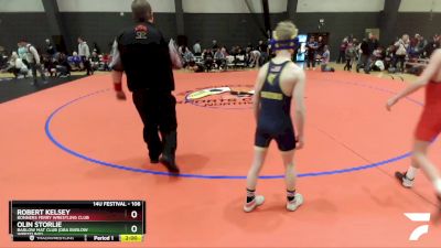 106 lbs Round 1 - Robert Kelsey, Bonners Ferry Wrestling Club vs Olin Storlie, Barlow Mat Club (DBA Barlow Wrestling)