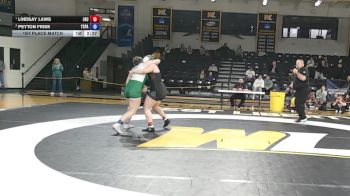 207 lbs 1st Place Match - Lindsay Laws, Lock Haven University vs Peyton Fries, York