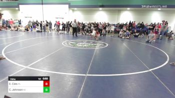 75 lbs Consi Of 8 #2 - Evan Cies, PA vs Cam Johnson, NC