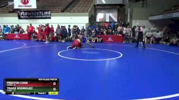 220 lbs Placement Matches (16 Team) - Preston Cook, CMWA vs Traise Rodriguez, TCWA