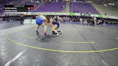 124 lbs 2nd Wrestleback (16 Team) - Alyssa Mahan, Presbyterian vs Virginia Foard, King University