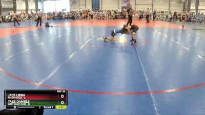 60 lbs Rd# 6- 9:00am Saturday Final Pool - Taze Daniels, West Coast Elite vs Jace Liera, Rough House