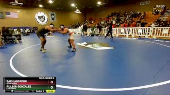 215 lbs Cons. Round 4 - Rulber Gonzalez, Caruthers vs Zach Andreoli, Atascadero