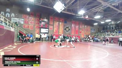 215 lbs Cons. Round 1 - Trenton Acton, Vincennes Lincoln vs Kale Hawk, Civic Memorial