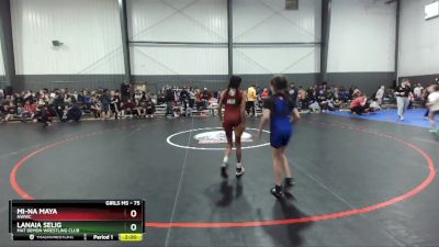 75 lbs Round 1 - Mi-Na Maya, NWWC vs Lanaia Selig, Mat Demon Wrestling Club